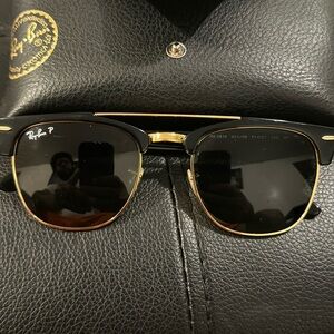 Gold Trim Ray Bans